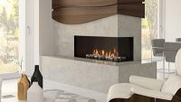 Chicago Corner Right Regency Modern Gas Fireplace